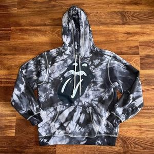 Hu0026M | Shirts | Hm The Rolling Stones Black Tie Dye Hoodie Size Medium |  Poshmark